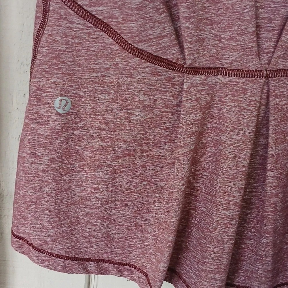 lululemon athletica Warm Your Core Long Sleeve Top Mock Neck Peplum Size 2
